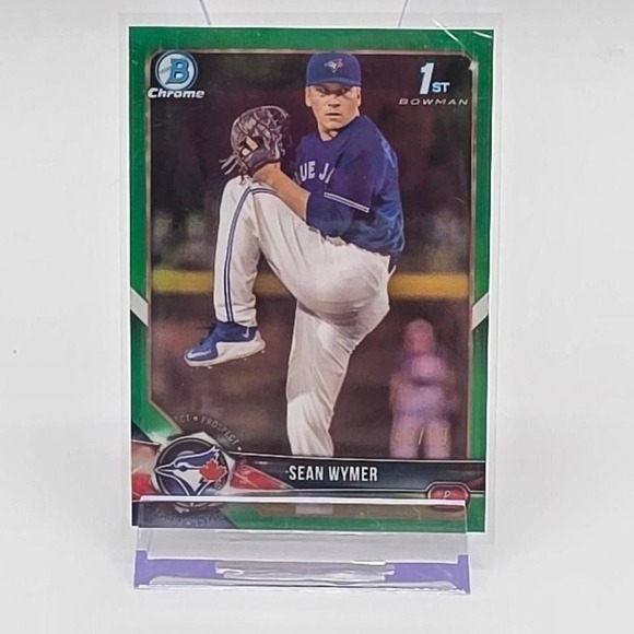 Bowman Other - 2019 Bowman Chrome Sean Wymer 1st Bowman Green Refractor /99 BDC-157 Blue Jays